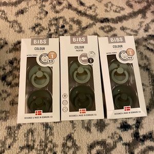 New in Box Bibs Pacifiers